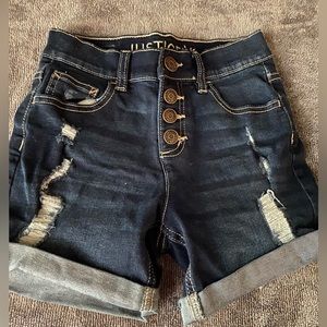 Justice jean shorts girls size 10 like new